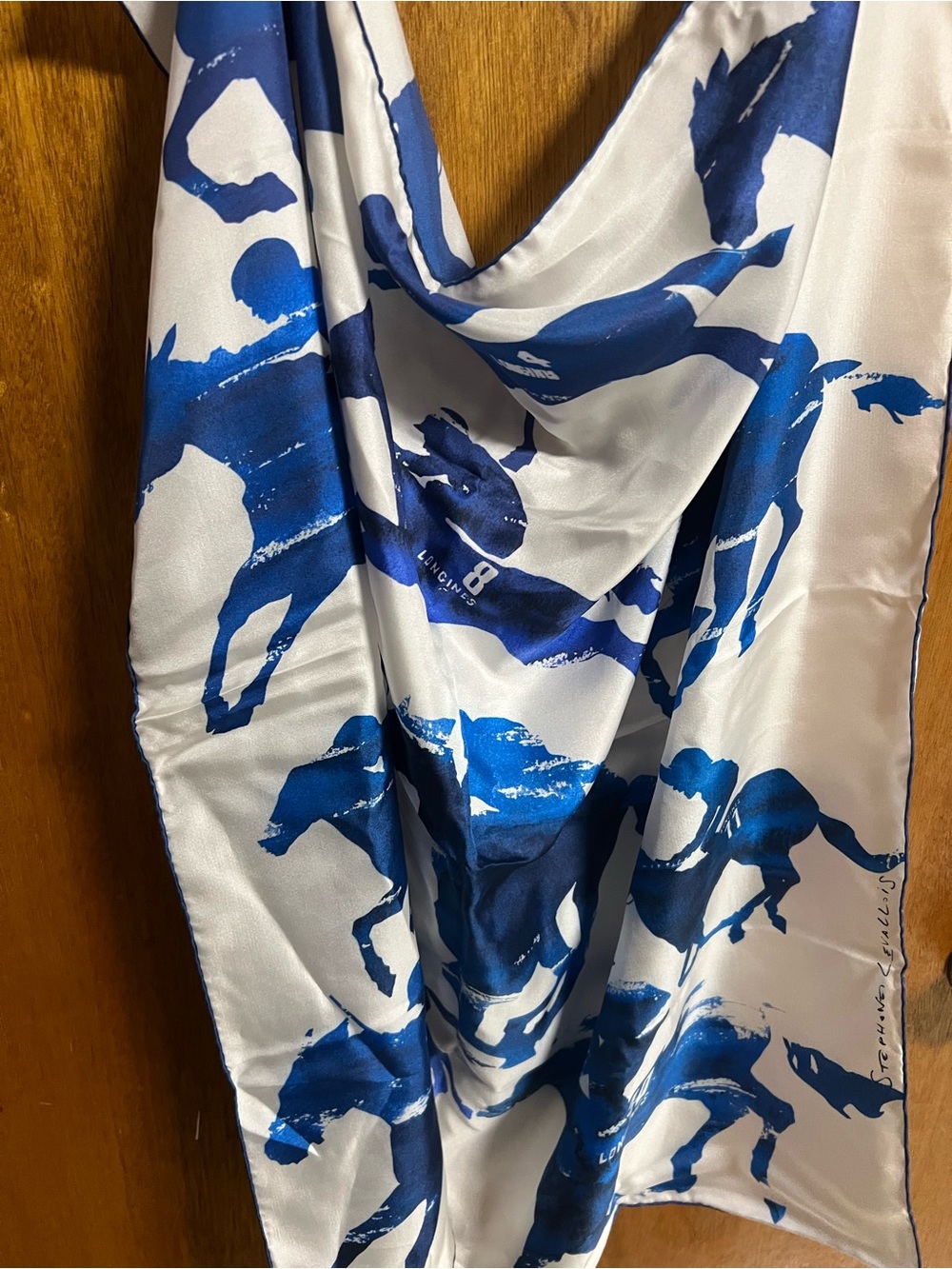 Longines equestrian silk scarf 34”